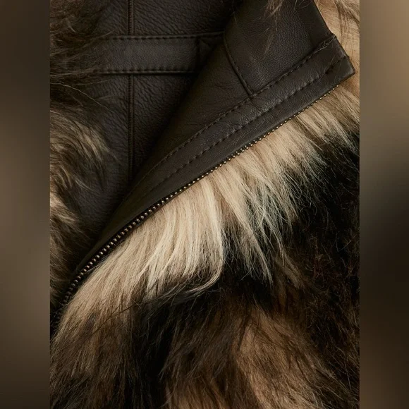 H&M Studio Reversible Shearling Jacket - Picture 6 of 8